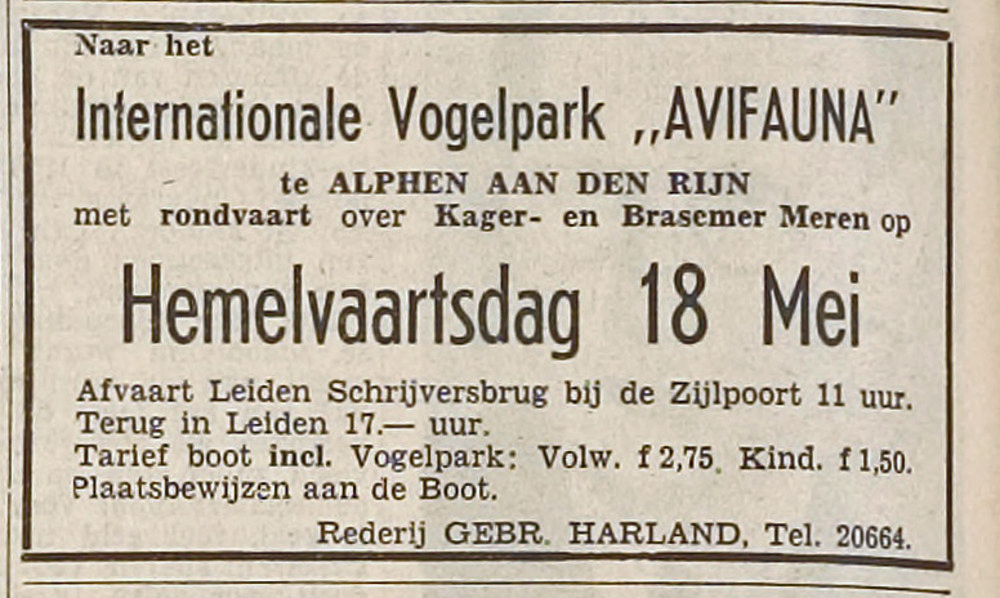 rondvaart avifauna 1950