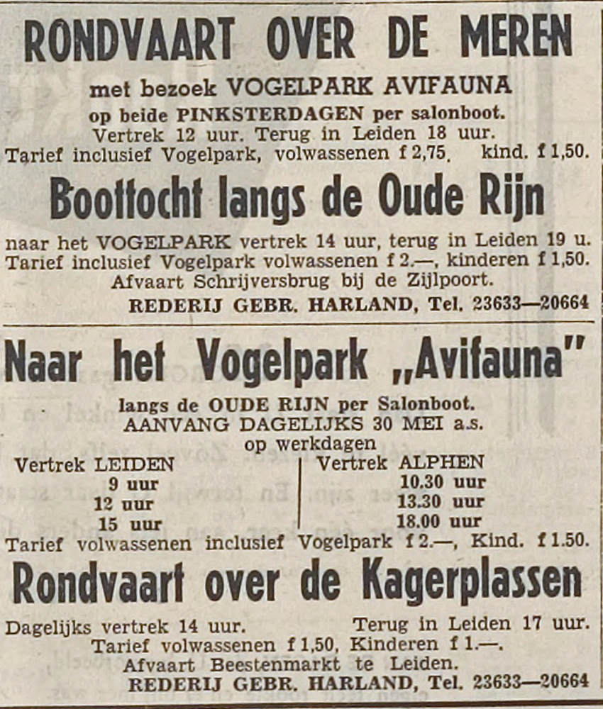 rondvaart avifauna 1950